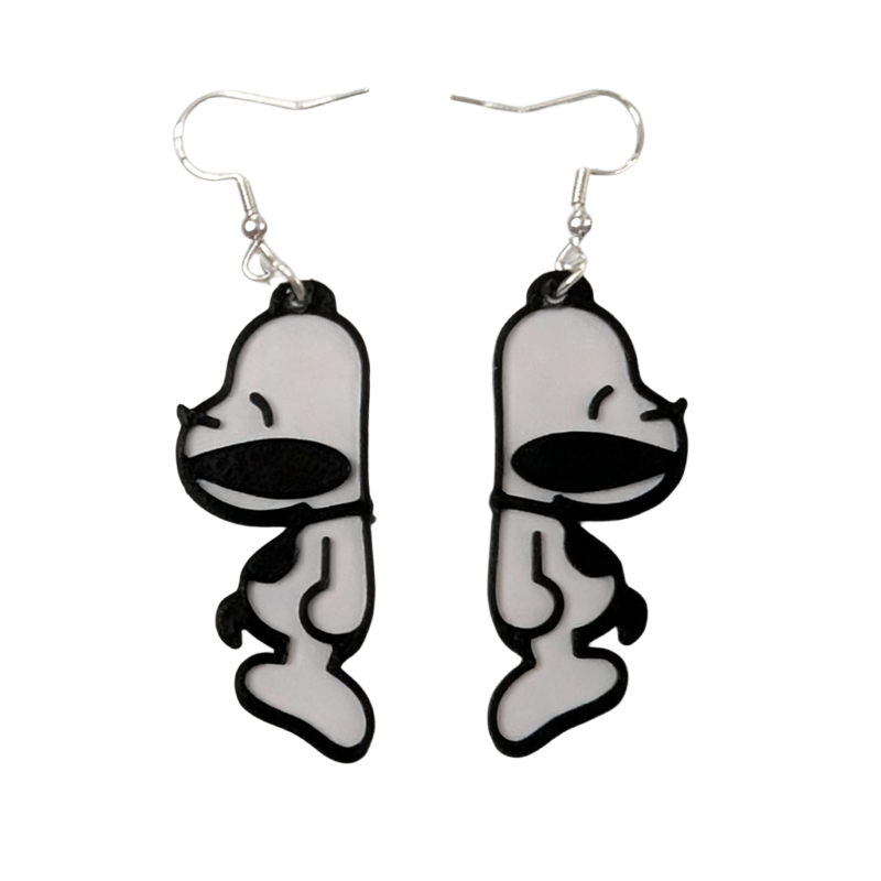 Doggie 3D Printed Earrings