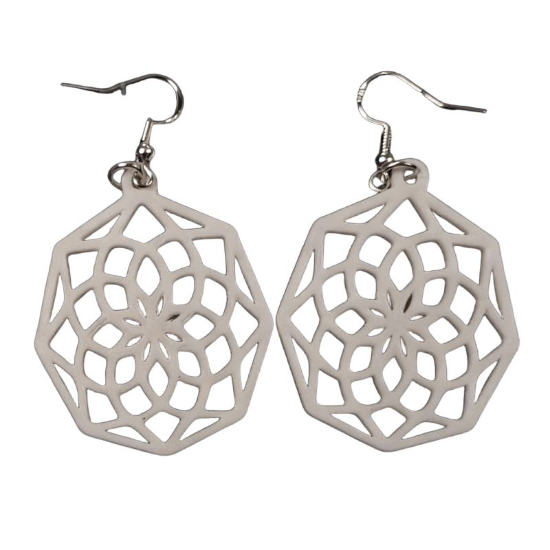 Geometric 3D Printed Earrings