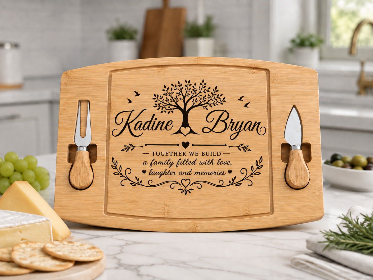 Bamboo Cheese Board Production