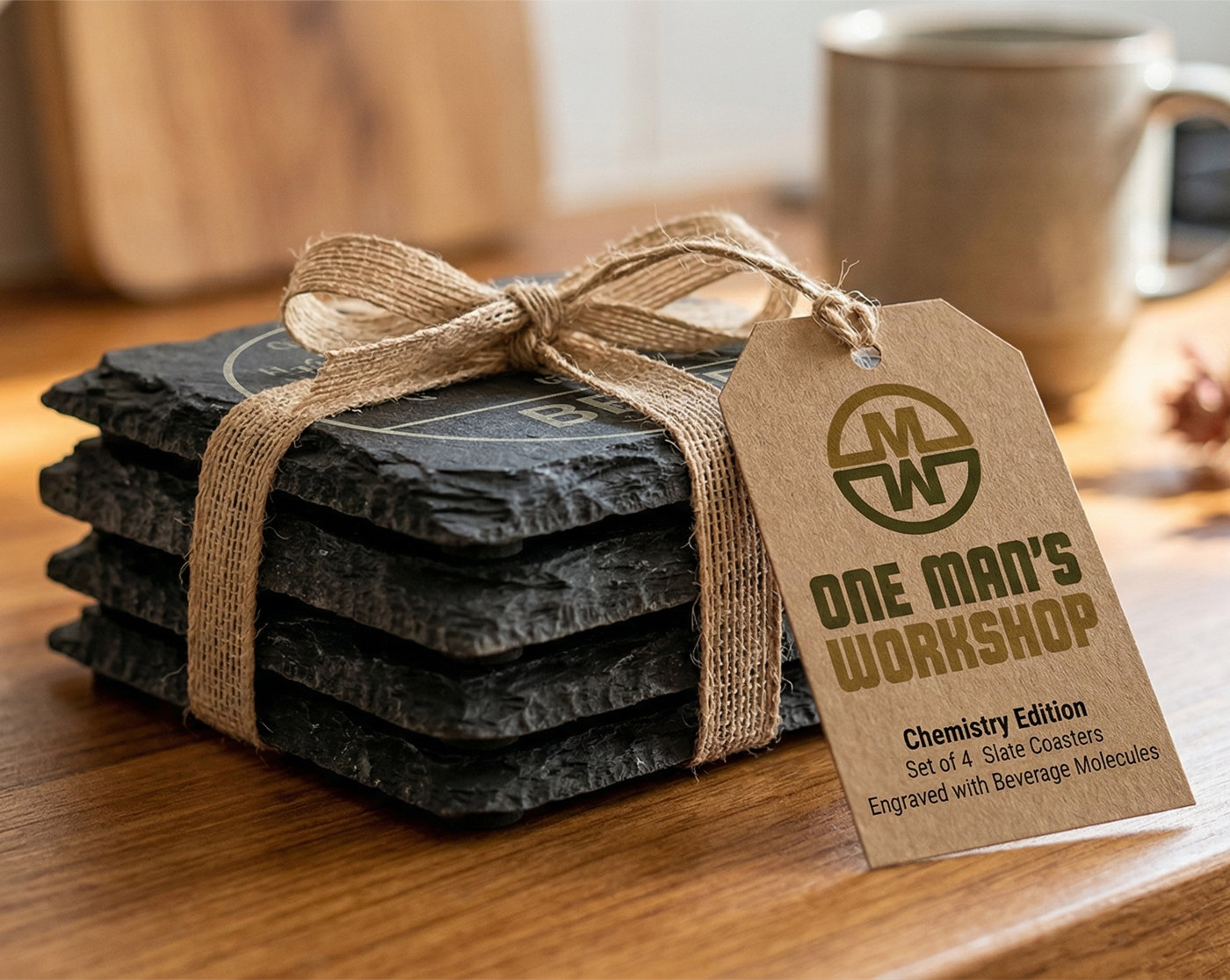 Slate Coaster: Chemistry Edition - Personalized Custom Gift