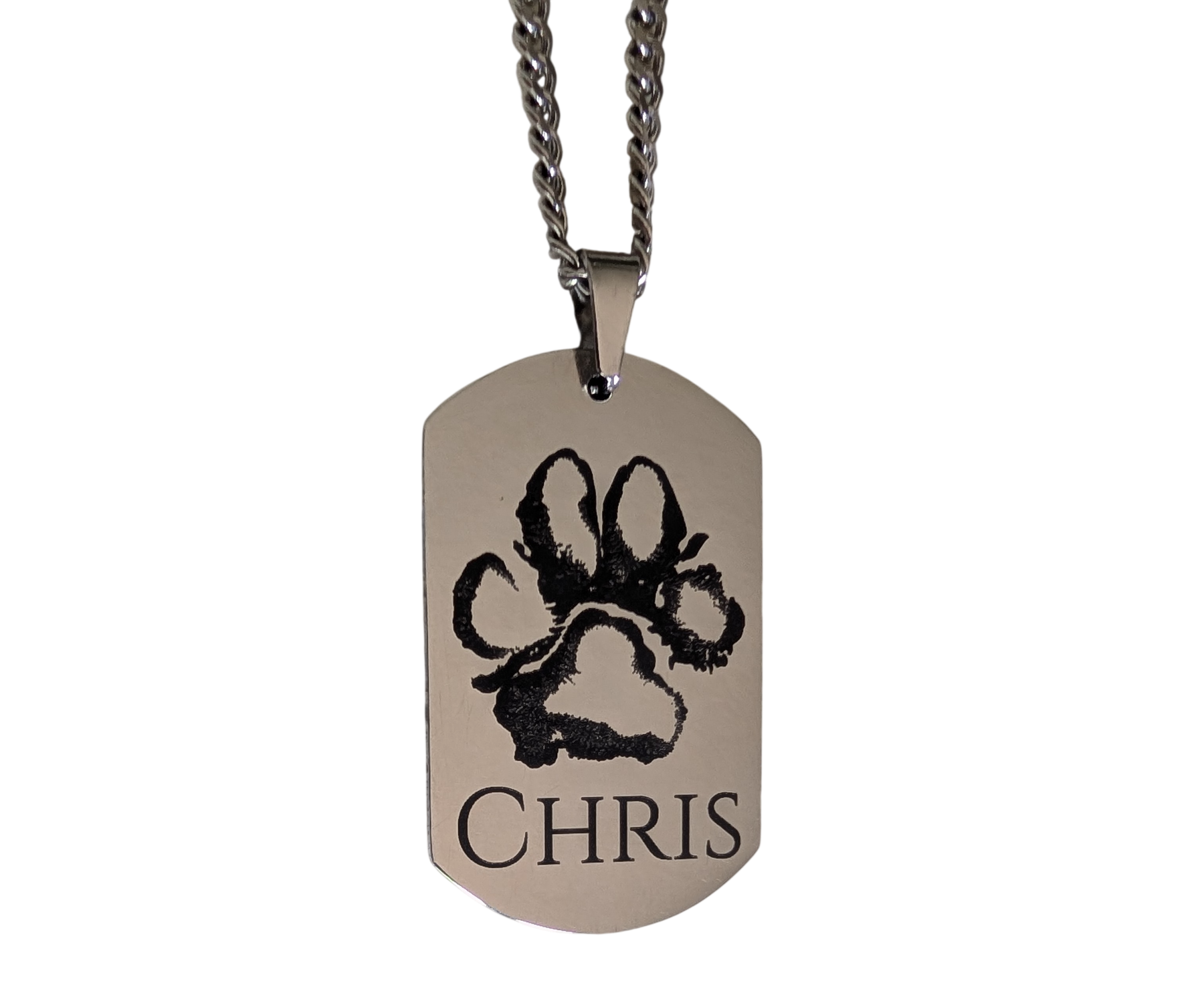 Personalized Memorial Dog Tag Necklace