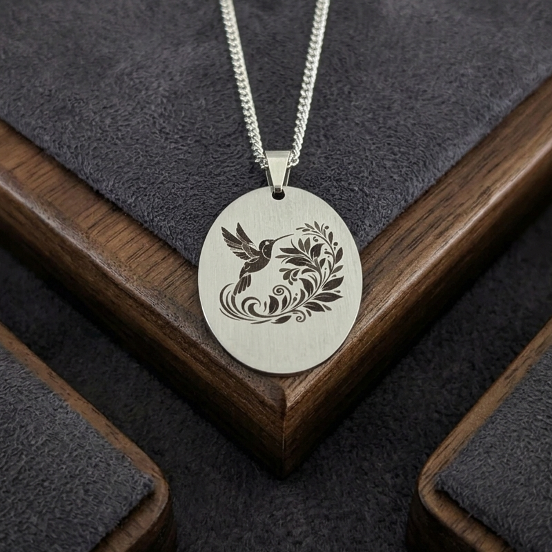 Stainless Steel Humming Bird - Personalized Custom Gift