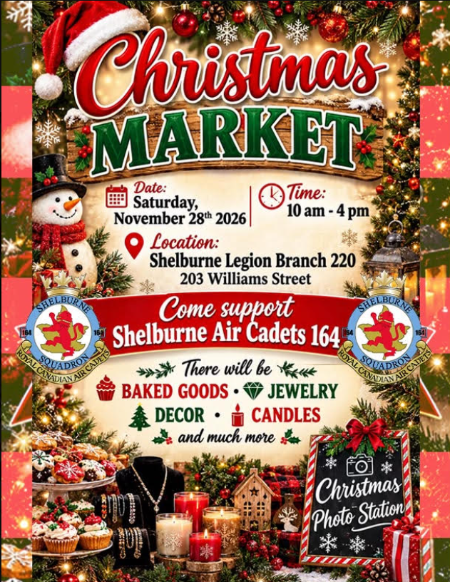 Christmas Market - Shelburne Legion Branch 220